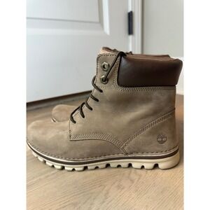 Timberland Women's Brookton Lace Up taupe brown size 8 likenew!